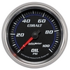 2-5/8" OIL PRESSURE, 0-100 PSI, COBALT